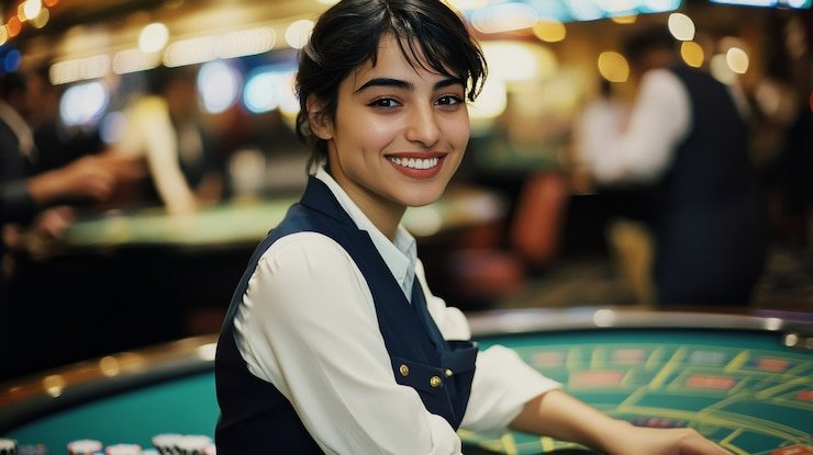 rafa77 live Caribbean Stud Poker studio with multi-camera feed and live dealer
